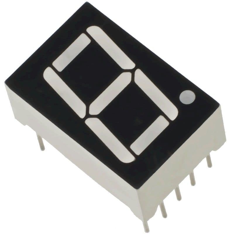 Ejemplo de codificación de un display de 7 segmentos