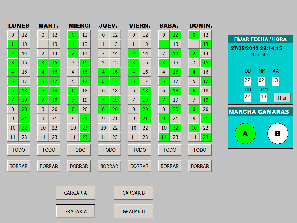 Programador horario de tareas en S7