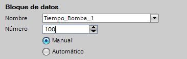 Número del Temporizador y bloque de datos de instancia en Temporizadores en TIA Portal