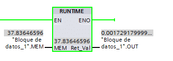 calcular el tiempo de ciclo en TIA Portal